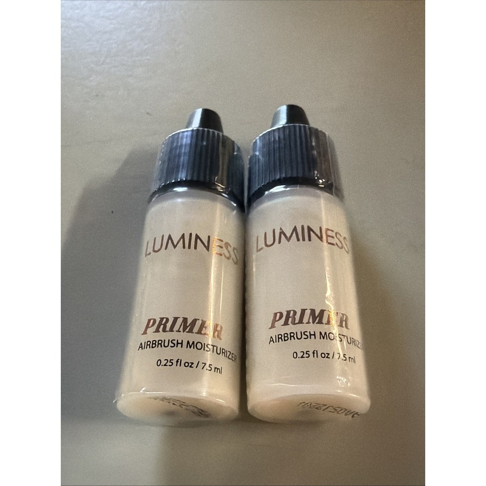 (2) NEW & SEALED Luminess Beauty Airbrush Makeup MOISTURIZING PRIMER .25oz